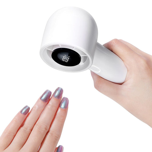 SAVILAND Nageltrockner für Normalen Nagellack: 100 Geschwindigkeiten Turbo-Wind Schnell Nageltrockner Flash-Trocken-Griff Nagellack-Trockner mit Smart Display 30 dB Leise Tragbares Elektrisches Maniküre-Werkzeug Nagelventilator-Trockner