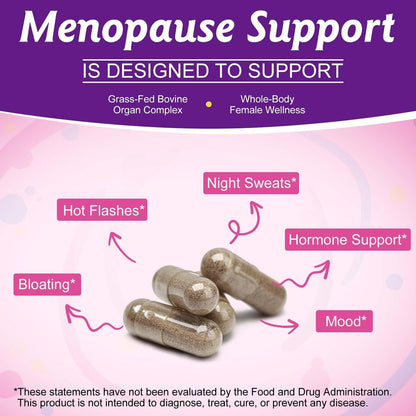 newseel Rinderleber-Organpräparat für Frauen, natürliche grasgefütterte Rinderleberkapseln, unterstützt hormonelles Gleichgewicht, Menstruation, Immunsystem, Haut, Kollagen, B12, Energie & Wohlbefinden - 60 Kapseln