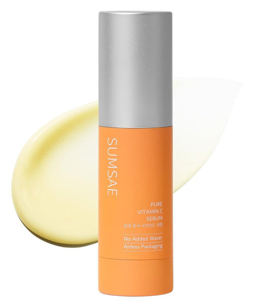 SUMSAE Pure Vitamin C Serum – Korean Skincare mit 10,5 % Vitamin C, wasserlose Formel, Airless-Pumpe, aufhellend & festigend, 30 ml