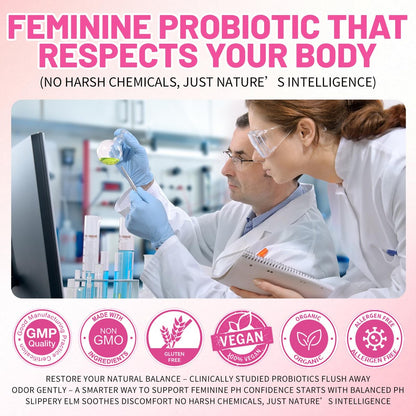 Boasi Frauen Probiotika Ulmenrinde Gummies – Saftiges PH-Gleichgewicht, Vaginale Weibliche Probiotika Ananas Gummies für Verdauungs- und Immunsystem