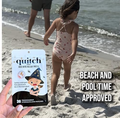 quitch Mückenstich-Stopp Magische Motiv-Pflaster – Insektenstich Relief für Kinder & Babys, Alternative zu Anti-Juckreiz-Cremes, Nach-Stich-Linderung, Reise-Essential für Sommercamp, Kreuzfahrt & Outdoor