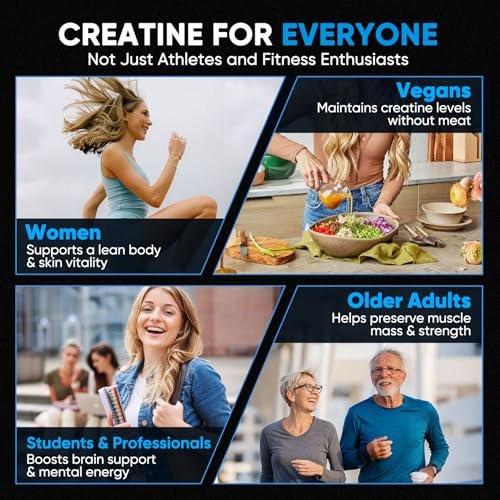 Venture Pal 100% Reines Mikronisiertes Kreatin-Monohydrat Pulver, Ungeschmackvoll, Kreatin für Frauen & Männer, Vegan, Keto, Glutenfrei, 5 g (5000 mg) pro Portion