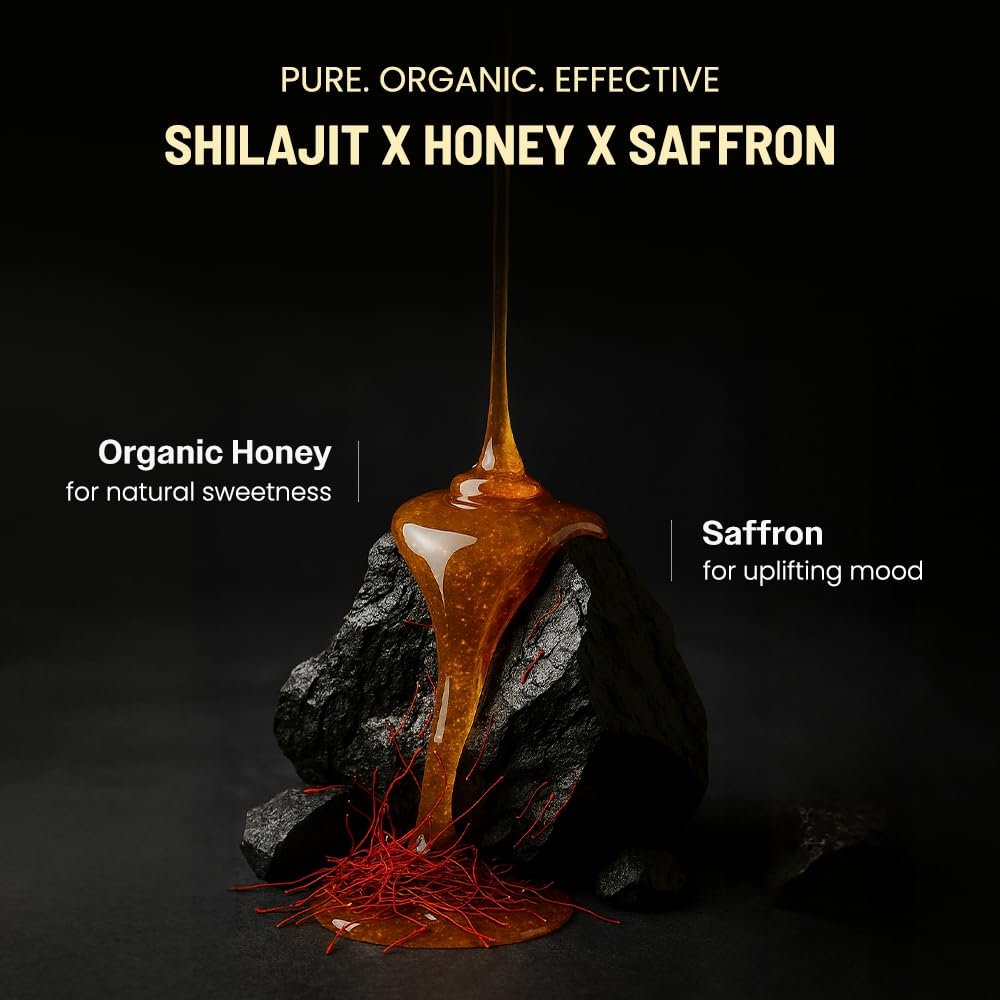ANECDOTE Himalaya Shilajit Honig-Sticks mit Bio-Honig & Safran | Steigert die Ausdauer | Unterstützt das Immunsystem | 75 % Fulvinsäure, 85+ Spurenelemente | Ohne Zuckerzusatz | 30 Sticks
