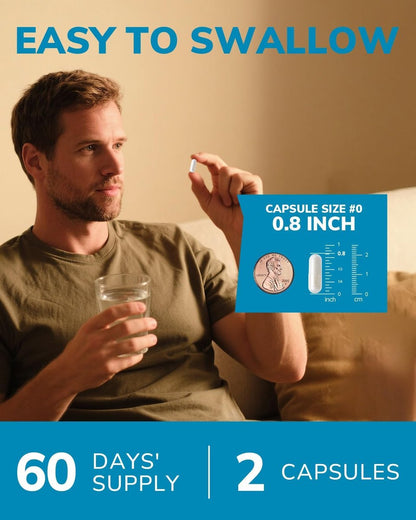 Vitalibre 12-in-1 Magnesium Komplex 500 mg | Hoch bioverfügbares cheliertes Magnesiumglycinat, Citrat, Malat & mehr für Knochen, Nerven & Verdauung | Nicht-GVO, vegan (120 Kapseln)