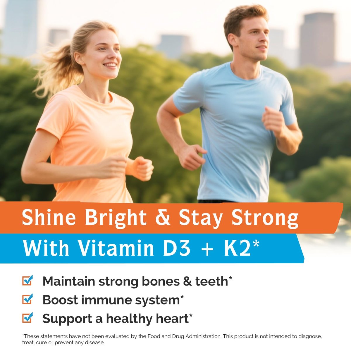 Innate Vitality Vitamin D3 K2 Komplex, Hochdosiertes Vitamin D3 10000 IE & Vitamin K2 (MK-7) 200 mcg, Unterstützt Knochen-, Zahn-, Herz- und Immunsystemgesundheit, Non-GMO, Glutenfrei, 60 Weichkapseln