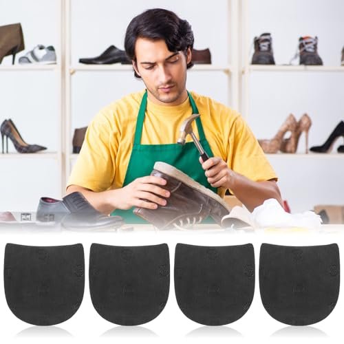 IANFAN 2 Paar Schuhreparatur-Absätze aus Gummi, rutschfest, Absatzreparatur-Set, abschneidbar, 4 mm dick, für Damen und Herren Stiefel