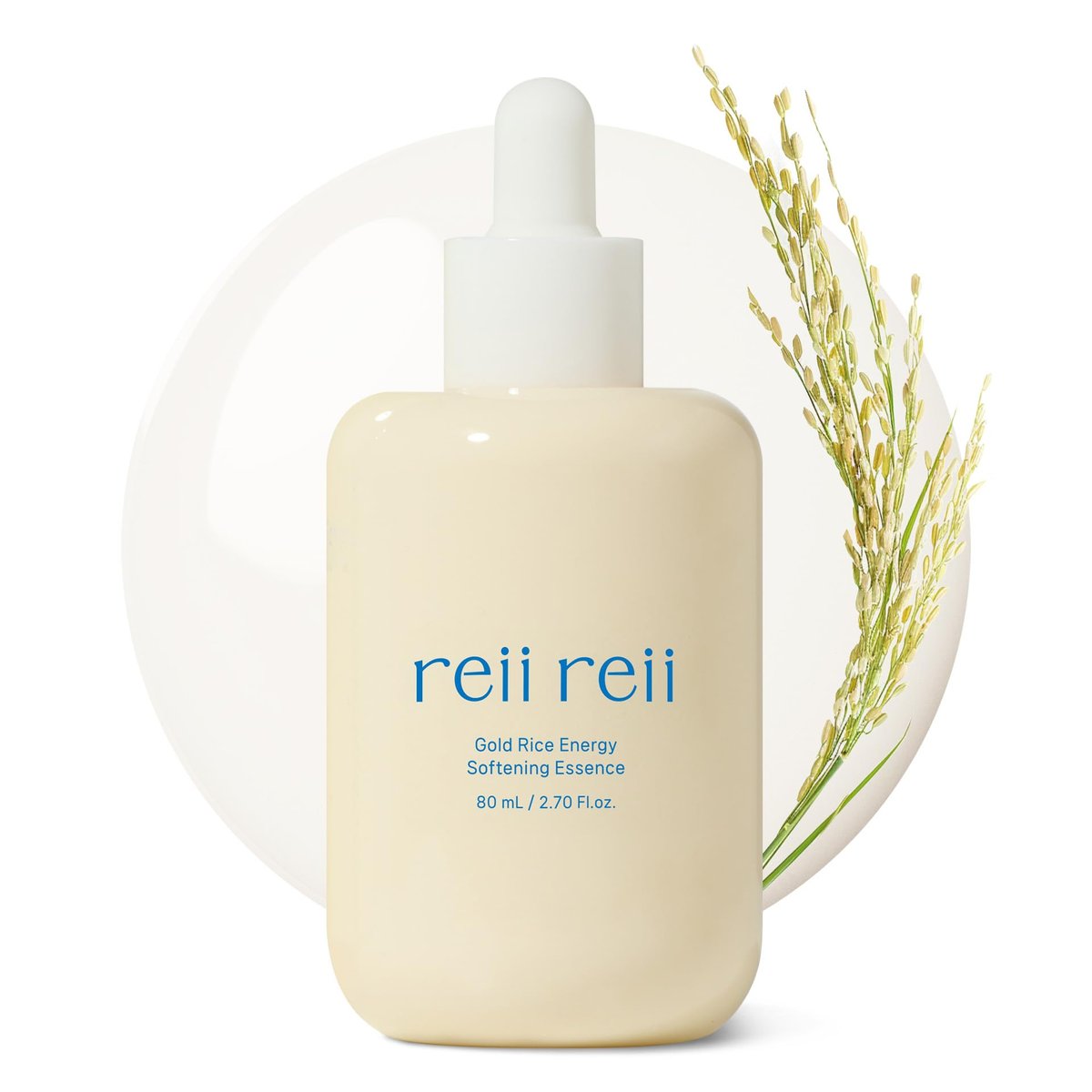 reii reii Gold Rice Energy Softening Essence – Sanftes Peeling mit LHA & PHA für geschmeidige Textur und strahlenden Glanz, vegane koreanische Schönheit (80 ml)