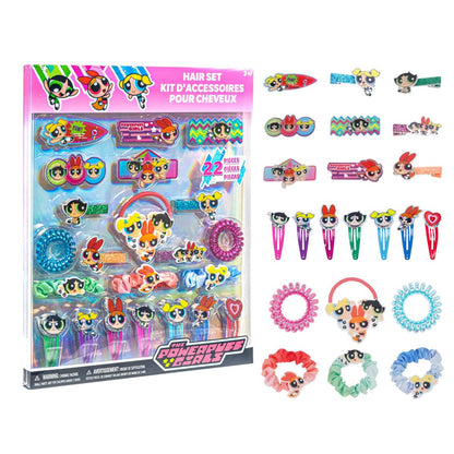Powerpuff Girls Haar-Accessoire-Set für Mädchen – Haarklammern, Schleifen, Scrunchies, Haargummis – Perfekt als Geburtstagsgeschenk von Townley Girl