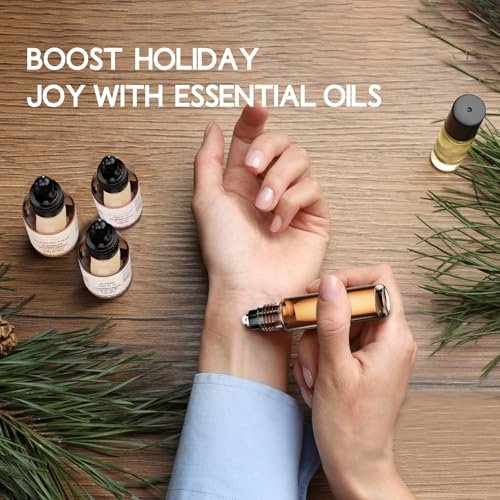 LOTUSJOY 100% reines blaues Lotusöl 0,34 Fl Oz – Natürliches ätherisches Lotusöl in Amberglasflasche mit Pipette für Diffuser, Massage, Haut & DIY