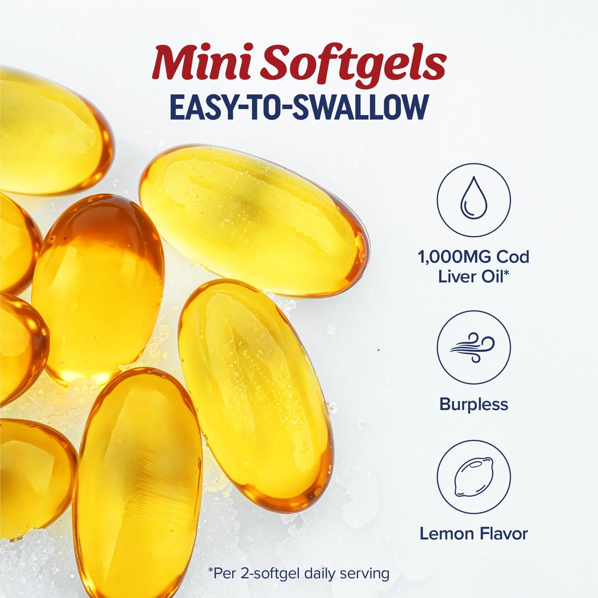 MAV NUTRITION Lebertran Kapseln 1000 mg | Omega 3 + Vitamin A & D3 | Wild gefangenes isländisches Lebertran, molekular destilliert | EPA DHA Omega 3 Nahrungsergänzung für Knochen- und Immunsystem | 60 Stück