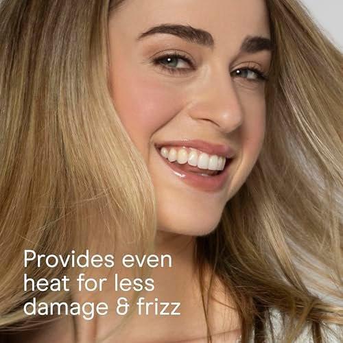 Conair Double Ceramic 2-in-1 Hot Air Bürste, 1000W Haartrocknerbürste, austauschbare 1¼ und 1½ Zoll Aufsätze für voluminöse Locken & glatte Styles, für feines & dickes Haar, Weiß