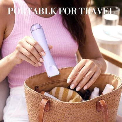 Bikini-Trimmer für Frauen, 2-in-1 Elektrorasierer, wasserdicht IPX7 mit LED, Schamhaartrimmer für Beine, Arme, Achseln, Bikinizone, Geschenkbox (Lavendel Traum Lila)