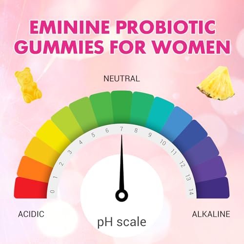 Saajoor Frauen Probiotikum Slippery Elm Gummies – Unterstützt pH-Balance, Verdauungs- und Immunsystem, natürlicher Ananasgeschmack, 60 Stück