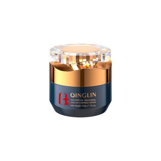 QINGLIN Polypeptide Straffende Anti-Falten-Creme, Festigende und Glättende Gesichtsfeuchtigkeitscreme, Lifting & Hydratation für das gesamte Gesicht für jugendliche Haut, 1,76 oz