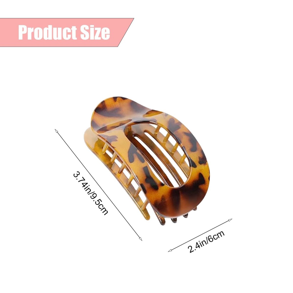 Flache Haarklammern für Frauen – Hailoyearn Haarclips, flache Krallenclips für dickes/dünnes Haar, lässige vielseitige einfarbige flache Haarklammer, schlicht elegant