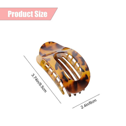 Flache Haarklammern für Frauen – Hailoyearn Haarclips, flache Krallenclips für dickes/dünnes Haar, lässige vielseitige einfarbige flache Haarklammer, schlicht elegant