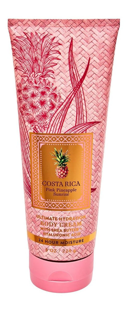 Bath & Body Works Ultimate Hydration Body Cream für Frauen – 236 ml (Costa Rica Pink Pineapple Sunrise)