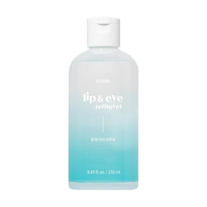 ETUDE Lip & Eye Remover 250 ml – Sanfte Augen-Make-up-Entferner für empfindliche Haut, Wasser-Öl-Formel