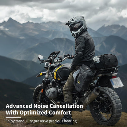 Motorrad Ohrstöpsel Windgeräusch, 45 dB Moto Ohrstöpsel Fahren, Motorrad Gehörschutz, Wiederverwendbare Windgeräuschunterdrückende Ohrstöpsel für Motorrad, Touren, Rennen, Fahren, Schlafen, Konzerte (Schwarz und Rot)