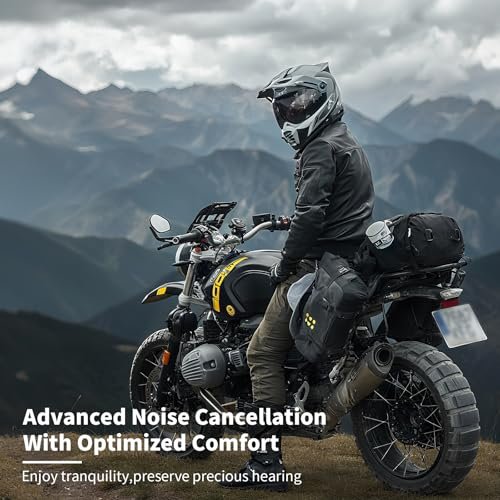 Motorrad Ohrstöpsel Windgeräusch, 45 dB Moto Ohrstöpsel Fahren, Motorrad Gehörschutz, Wiederverwendbare Windgeräuschunterdrückende Ohrstöpsel für Motorrad, Touren, Rennen, Fahren, Schlafen, Konzerte (Schwarz und Rot)