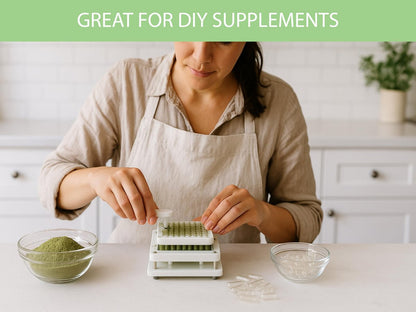 KOYAH - Zertifizierte Bio-Leere Pullulan-Kapseln: Größe 00, Vegan, Glutenfrei, Nicht-GVO, Allergenfrei – Ideal für DIY-Ergänzungen (100 Stück)