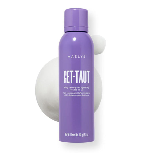 MAËLYS GET-TAUT Feuchtigkeitsspendendes Mousse-zu-Öl Körperöl - Glaucin & Sacha Inchi Pflegeformel für trockene oder faltige Haut - Seidiges Körperöl für Frauen (200 ml)