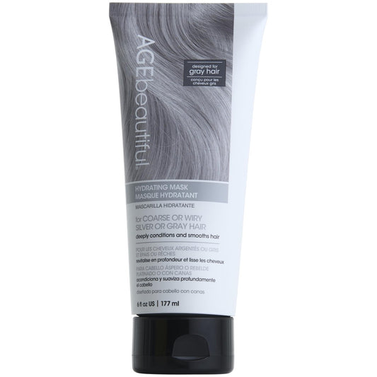 AGE beautiful Hydratisierende Maske für widerspenstiges, grobes silbernes oder graues Haar mit Seidenaminosäuren & Keratin – Tiefenpflege und Frizz-Reduktion für geschmeidiges, glänzendes Haar