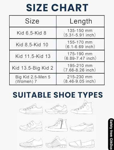 CiikDux AirTag Tracker Schuh-Einlegesohle für Kinder - Versteckter AirTag-Halter Schuh-Einlagen, Cut-to-Fit Bequeme Einlegesohlen für Turnschuhe & Alltagsschuhe (Blau, 175-190 mm Kind 11.5-Kind 13)