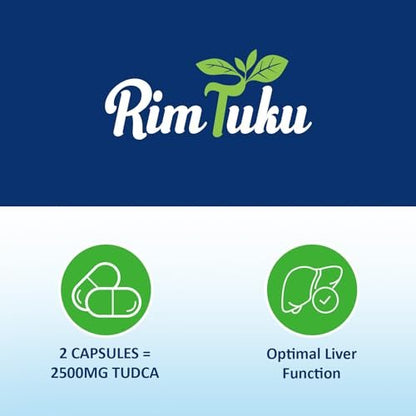 RimTuku 2500 mg TUDCA Nahrungsergänzungsmittel – Gallensalze für Leberentgiftung und Galle-Reinigung, 60 Kapseln