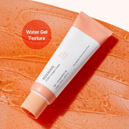 mixsoon PDRN Collagen Cream – Straffende, feuchtigkeitsspendende und revitalisierende leichte Gesichtscreme mit Kollagenpeptiden, nährende Feuchtigkeitscreme für geschmeidige Haut, 50 ml (1,69 fl.oz.) Koreanische Glas-Hautpflege