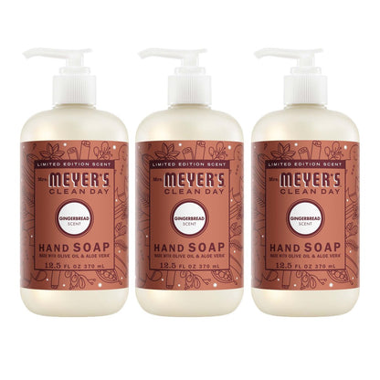 Mrs. MEYER'S Clean Day Flüssigseife, Lebkuchen Duft, 12,5 fl oz (3er-Pack)