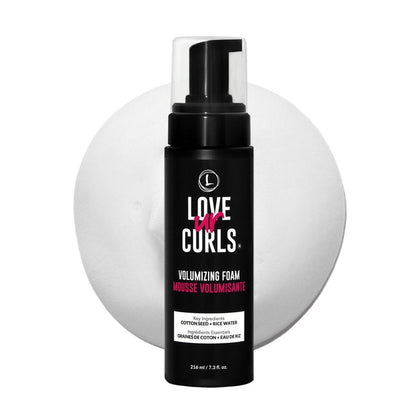 Love Ur Curls® Volumizing Foam – Leichter Mousse für Locken, Volumen & Definition, Frizz-Kontrolle, sanfter Halt, vegan, silikonfrei, schnell trocknend, 220 ml