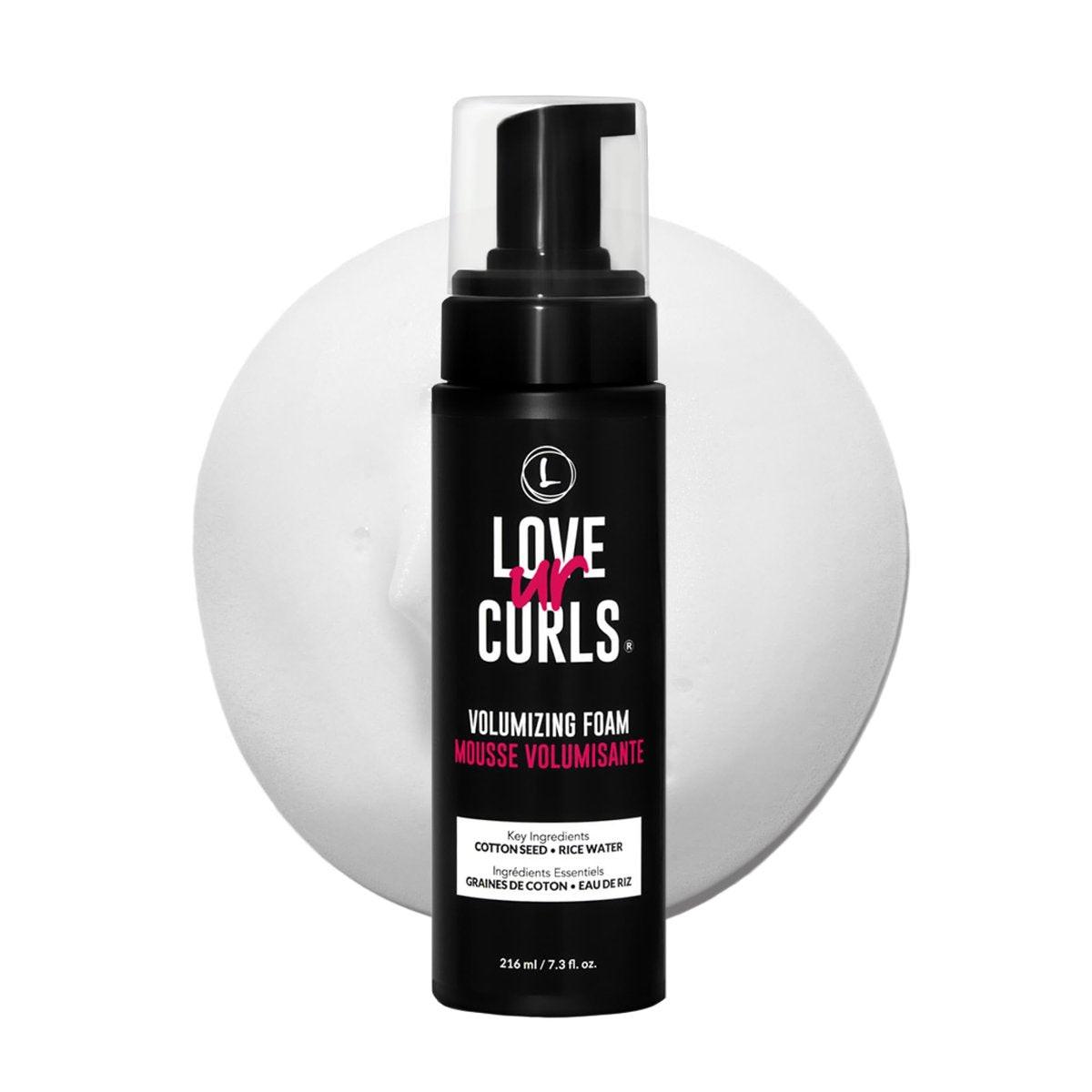 Love Ur Curls® Volumizing Foam – Leichter Mousse für Locken, Volumen & Definition, Frizz-Kontrolle, sanfter Halt, vegan, silikonfrei, schnell trocknend, 220 ml
