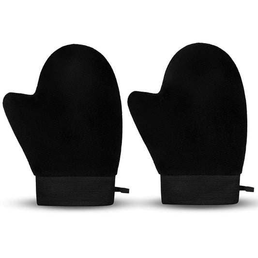 ÖkoStamm 2er-Pack Selbstbräuner-Handschuh – Elastischer Handgelenk-Bräunungshandschuh verhindert Flecken, Auftragehandschuh für Bräunungsschaum oder -lotion