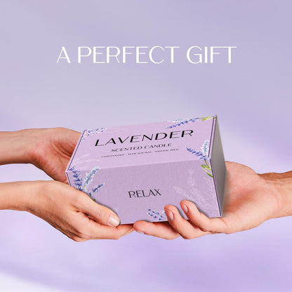 Waxcanpy Lavendel Kerze, Sojakerzen für Frauen, Sojakerzen für Zuhause Duftend, 2er-Pack Aromatherapie Kerzen Geschenkset zum Entspannen, Stressabbau & Wohndekoration