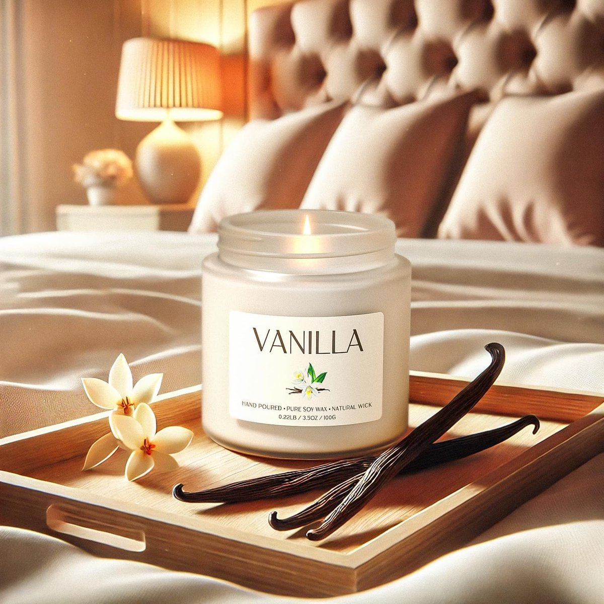 Waxcanpy Vanillekerze, Sojakerzen für Frauen, Duftkerzen für Zuhause, 2er-Pack Aromatherapie-Geschenkset zur Entspannung, Stressabbau & Wohndekoration