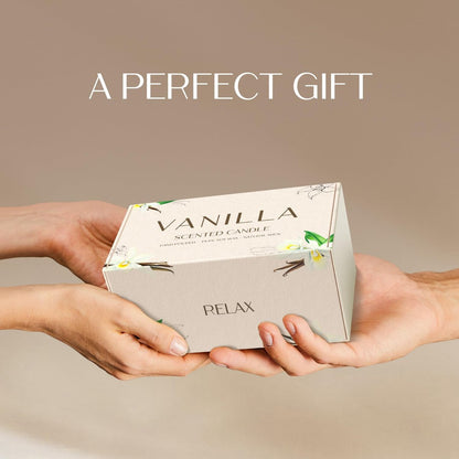 Waxcanpy Vanillekerze, Sojakerzen für Frauen, Duftkerzen für Zuhause, 2er-Pack Aromatherapie-Geschenkset zur Entspannung, Stressabbau & Wohndekoration