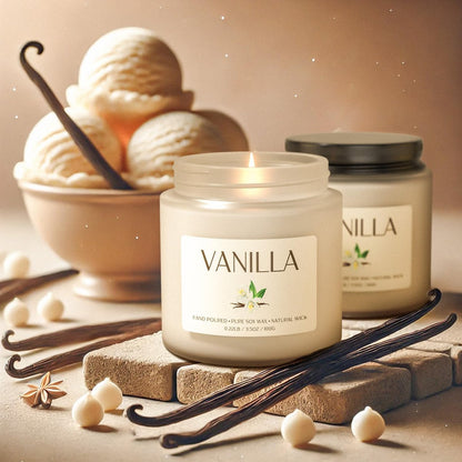 Waxcanpy Vanillekerze, Sojakerzen für Frauen, Duftkerzen für Zuhause, 2er-Pack Aromatherapie-Geschenkset zur Entspannung, Stressabbau & Wohndekoration