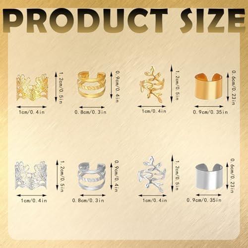 40-teiliger Haarschmuck für Zöpfe – Gold-Silber-Metall-Braids-Clips, Dreadlock-Accessoires für Frauen und Mädchen, Haardekoration