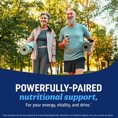 Omega 3 Fischöl + Coenzym Q10 | 1305 mg Omega-3 mit 100 mg CoQ10 für Herzgesundheit, Zellenergie und antioxidative Unterstützung | CoQ10 + Omega-3 Nahrungsergänzung | Non-GMO | 60 Kapseln
