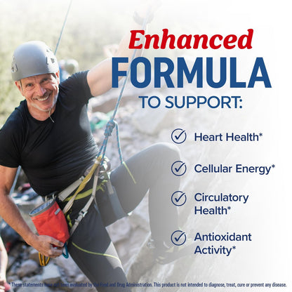 Omega 3 Fischöl + Coenzym Q10 | 1305 mg Omega-3 mit 100 mg CoQ10 für Herzgesundheit, Zellenergie und antioxidative Unterstützung | CoQ10 + Omega-3 Nahrungsergänzung | Non-GMO | 60 Kapseln