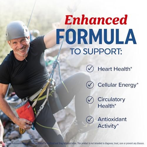 Omega 3 Fischöl + Coenzym Q10 | 1305 mg Omega-3 mit 100 mg CoQ10 für Herzgesundheit, Zellenergie und antioxidative Unterstützung | CoQ10 + Omega-3 Nahrungsergänzung | Non-GMO | 60 Kapseln