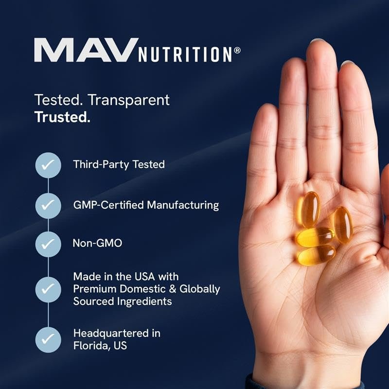 Omega 3 Fischöl mit Vitamin D3 | 1280 mg Omega 3 + 1000 IE Vitamin D3 für Herz, Immunsystem und Knochen | EPA & DHA Omega 3 Kapseln | Nachhaltig, Nicht-GMO | 90 Weichkapseln