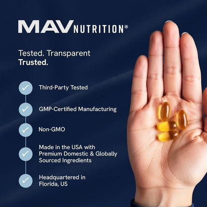 Omega 3 Fischöl mit Vitamin D3 | 1280 mg Omega 3 + 1000 IE Vitamin D3 für Herz, Immunsystem und Knochen | EPA & DHA Omega 3 Kapseln | Nachhaltig, Nicht-GMO | 90 Weichkapseln