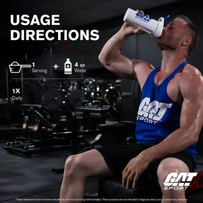 GAT SPORT Kreatin Monohydrat 500 Gramm Pulver – Für Kraft, Gehirngesundheit, Antioxidans, Ausdauer – Für Männer & Frauen – Ungesüßt – 100 Portionen