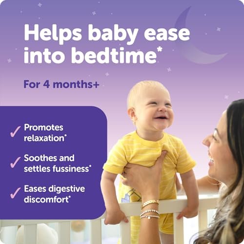 Ddrops Baby Bedtime Drops – Bio Flüssigkeit für abendliche Schlafenszeit-Routinen, 60 Portionen
