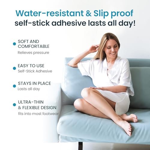 Kimihome Hydrogel Bunion Cushions – 12 Stück Transparente Ballenpflaster gegen Schuhdruck und Reibung, Blasenprävention, Wasser- und Schweißbeständig