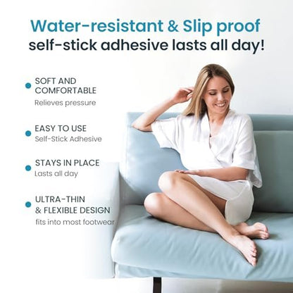 Kimihome Hydrogel Bunion Cushions – 12 Stück Transparente Ballenpflaster gegen Schuhdruck und Reibung, Blasenprävention, Wasser- und Schweißbeständig