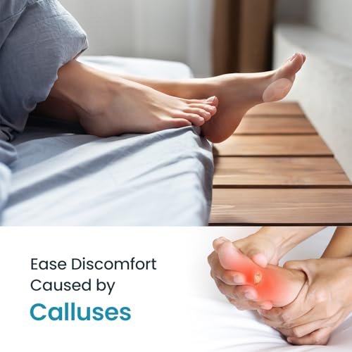 Kimihome Hydrogel Bunion Cushions – 12 Stück Transparente Ballenpflaster gegen Schuhdruck und Reibung, Blasenprävention, Wasser- und Schweißbeständig