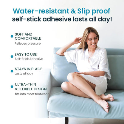 Kimihome Hydrogel Bunion Cushions – 12 Stück Transparente Ballenpflaster gegen Schuhdruck und Reibung, Blasenprävention, Wasser- und Schweißbeständig